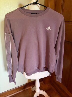 Adidas women’s crew Sweatshirt cropped - Mauve